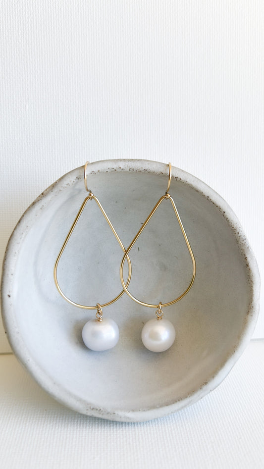 Roxy Pearl Tear Drop Earrings